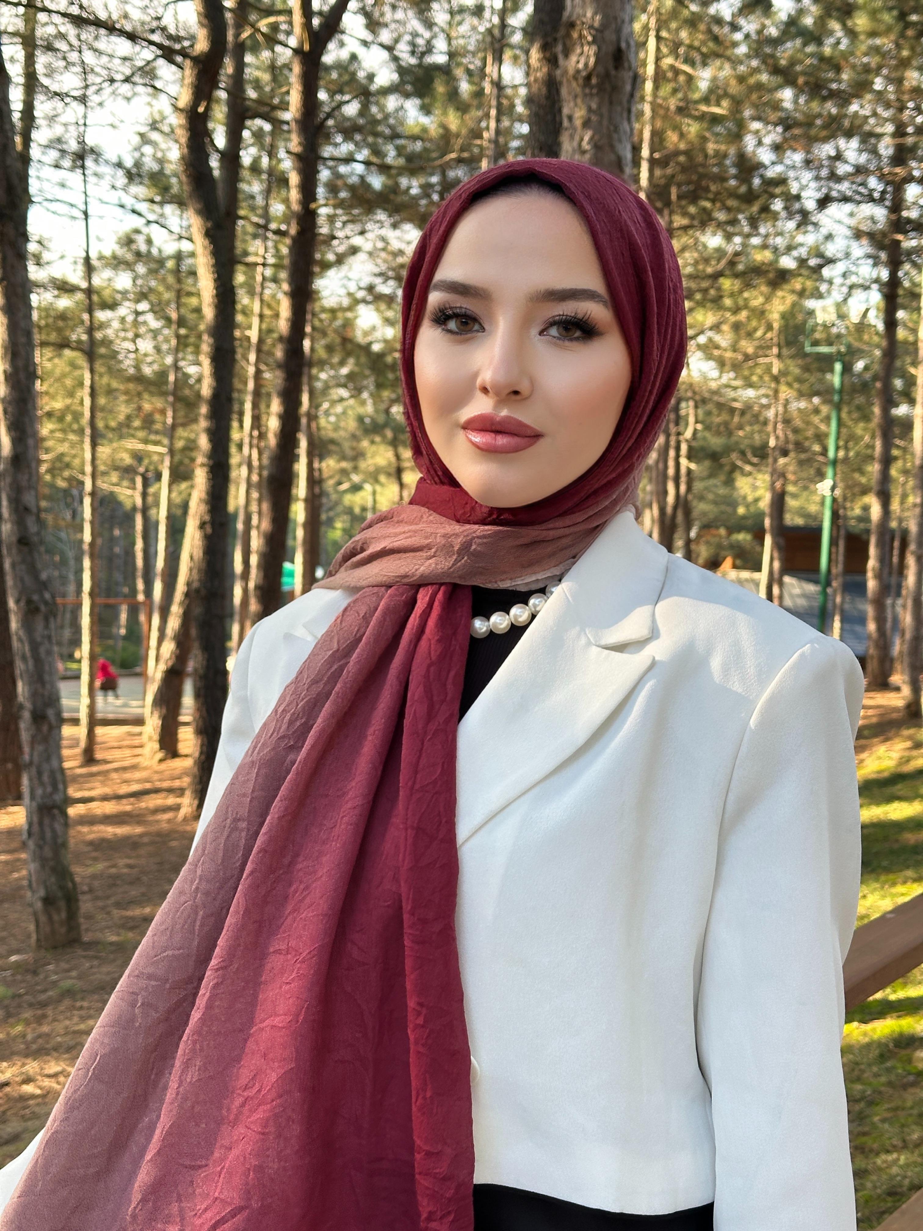 Konfor Degrade Şal Serisi - Konfor Degrade Bordo