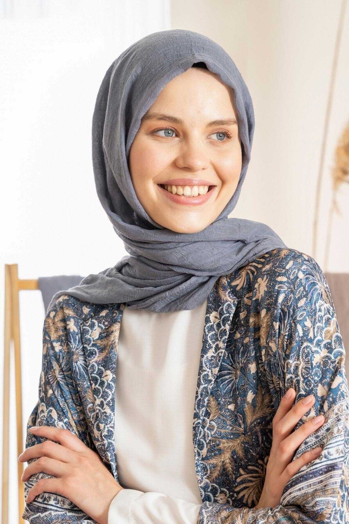 Gri Konfor Şal
