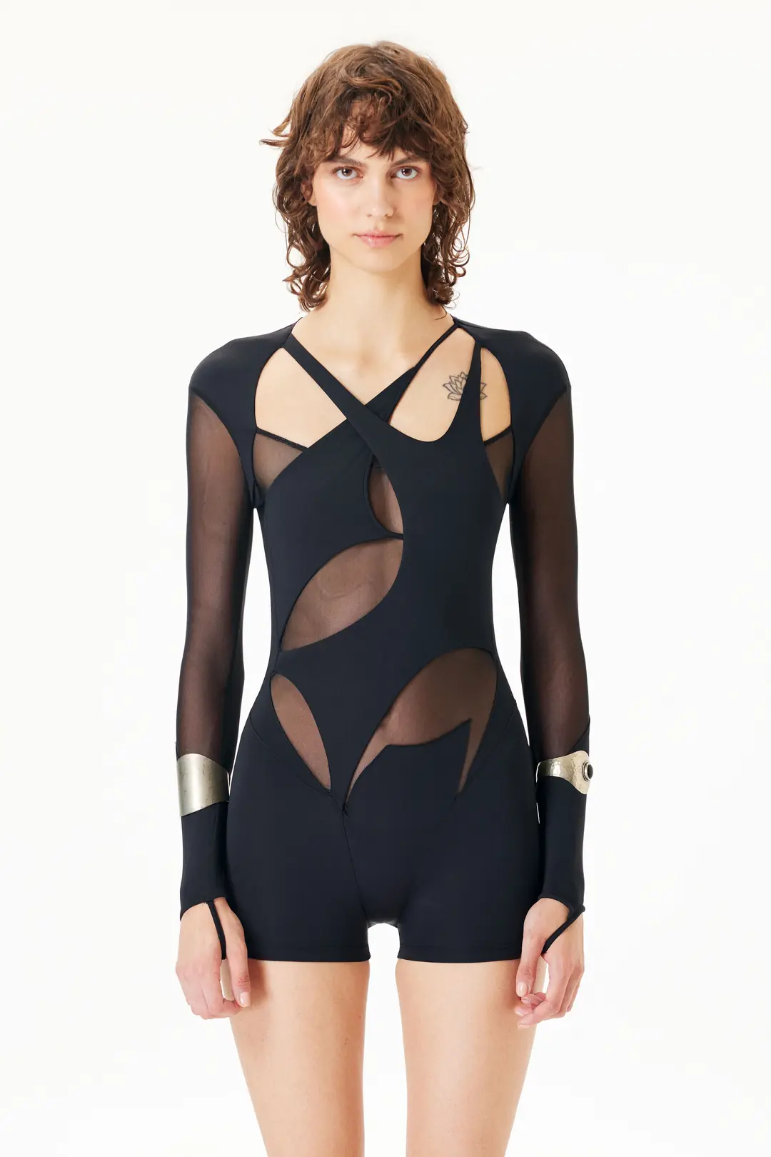 V-NECK LACE PLAYSUIT MARE MYSTIQUE
