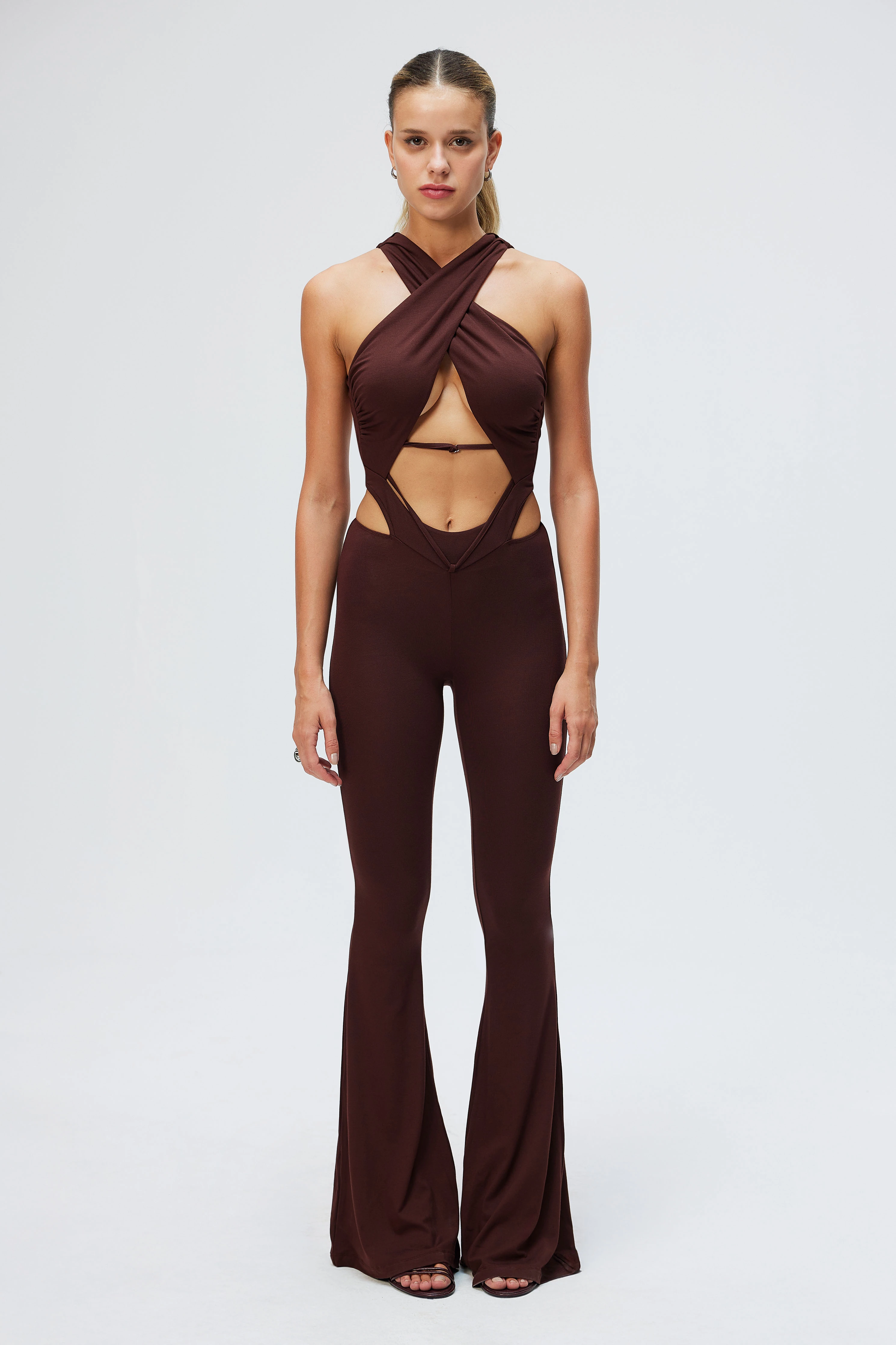 Helix Jumpsuit - Kahverengi