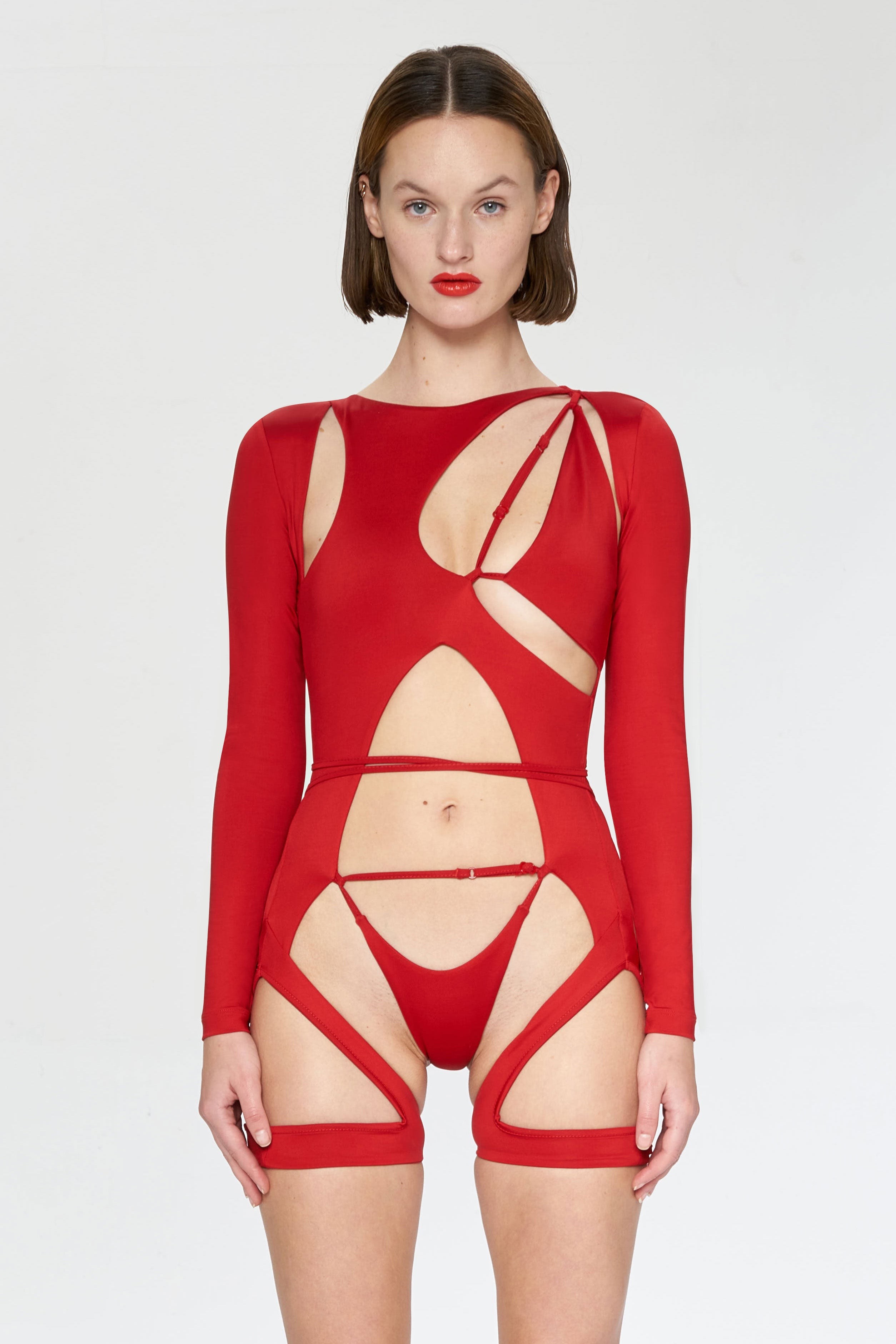 Infinity Bodysuit - Kırmızı
