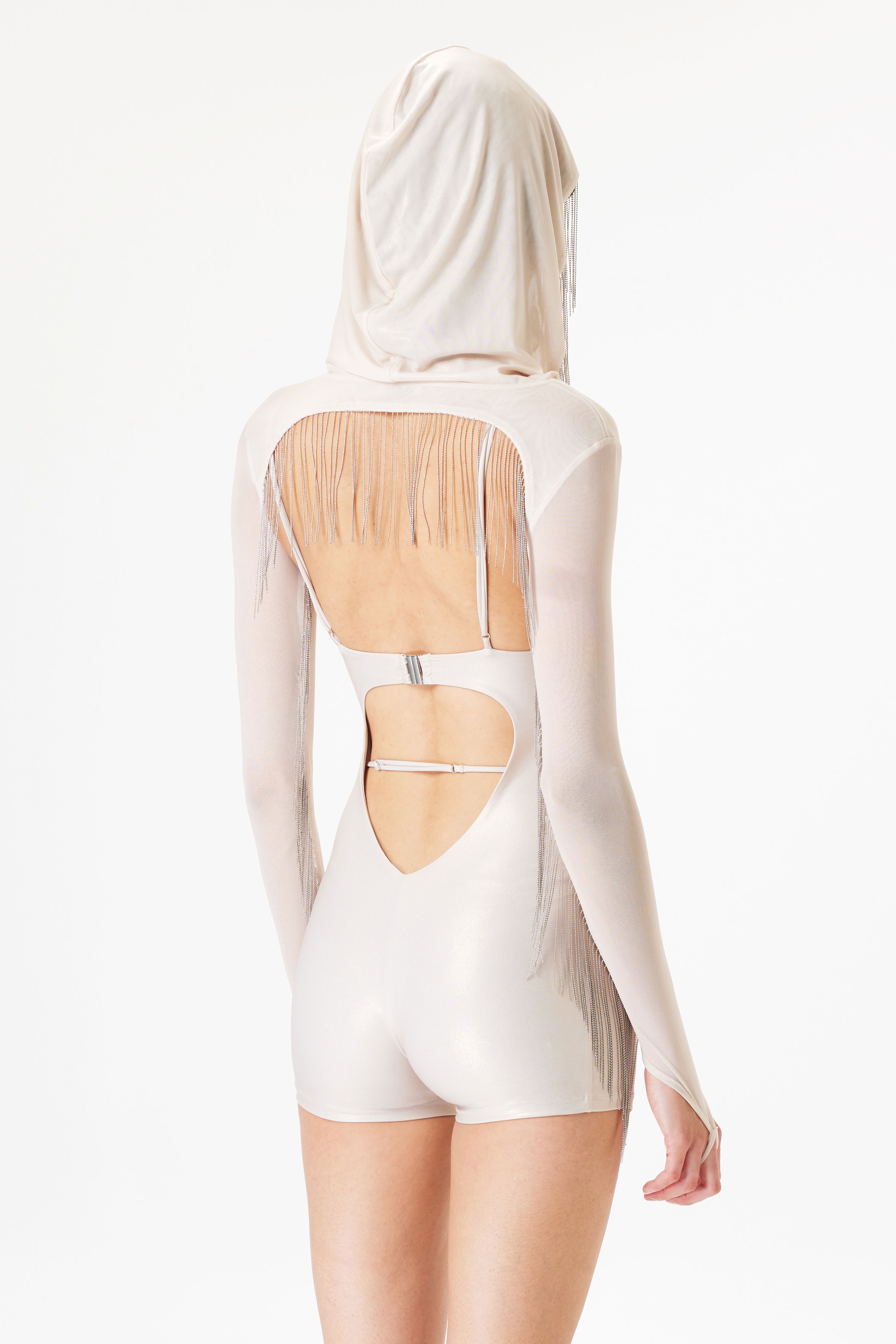 Selene Playsuit - Metalik Bej
