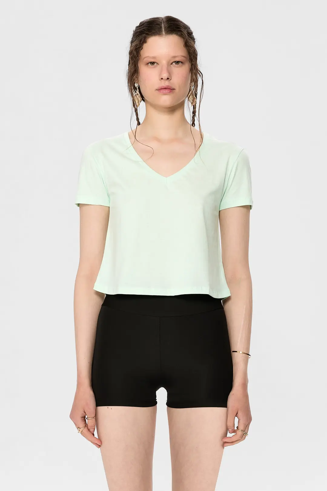 Ada Crop Tişört Mint