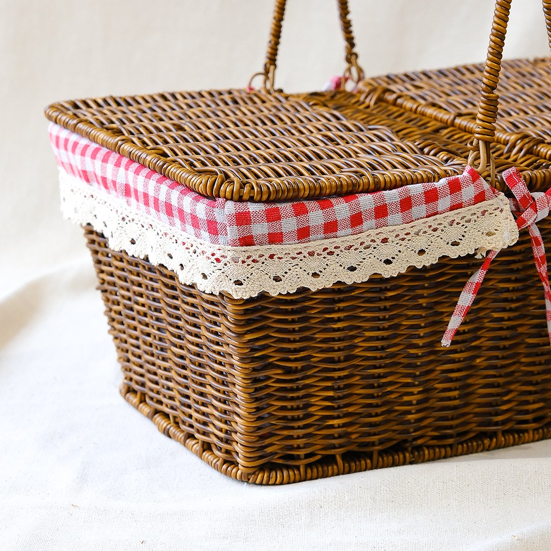 Moa Rattan İç Korumalı Piknik Sepeti