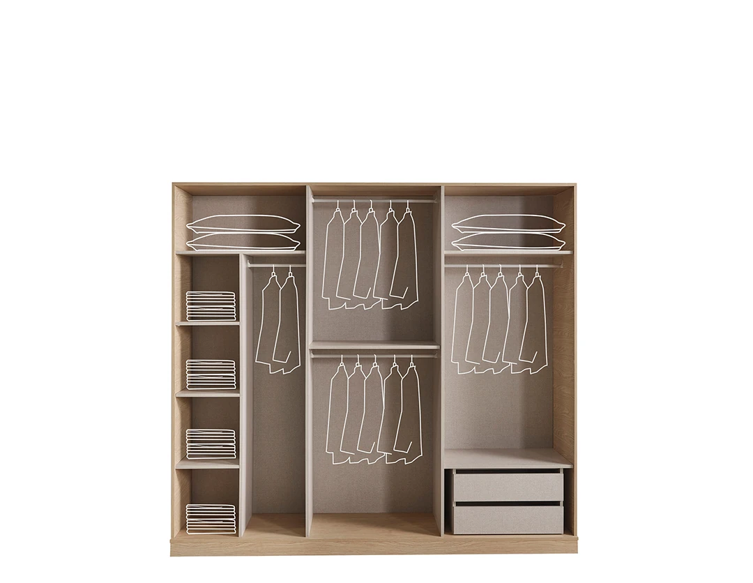 Liva Meşe Yatak Odası