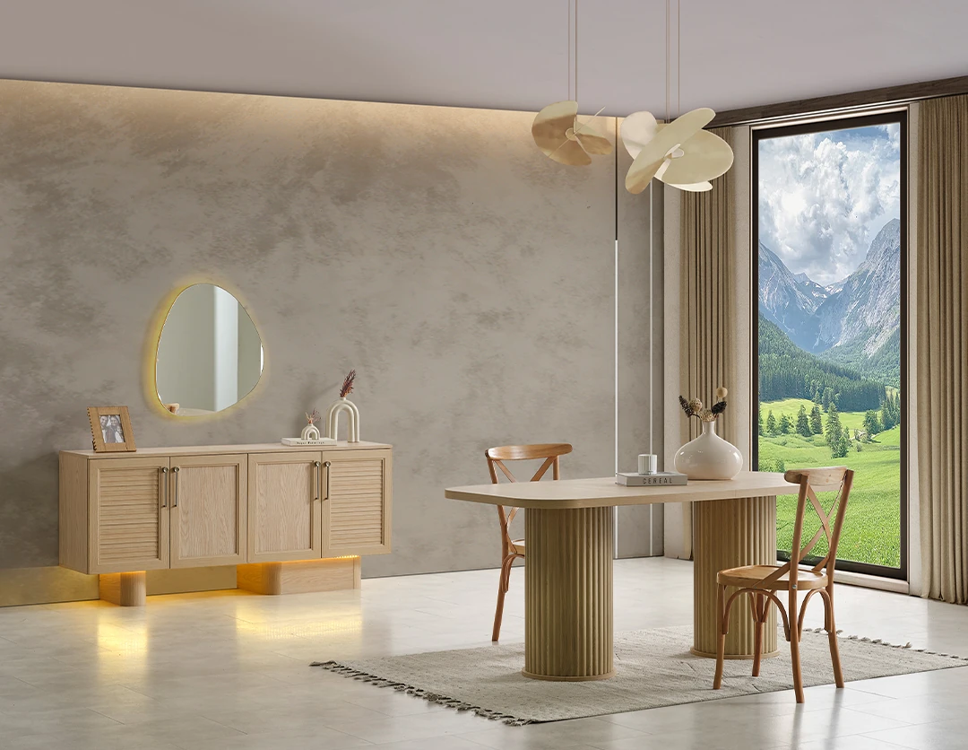 Liva Meşe Yemek Odası