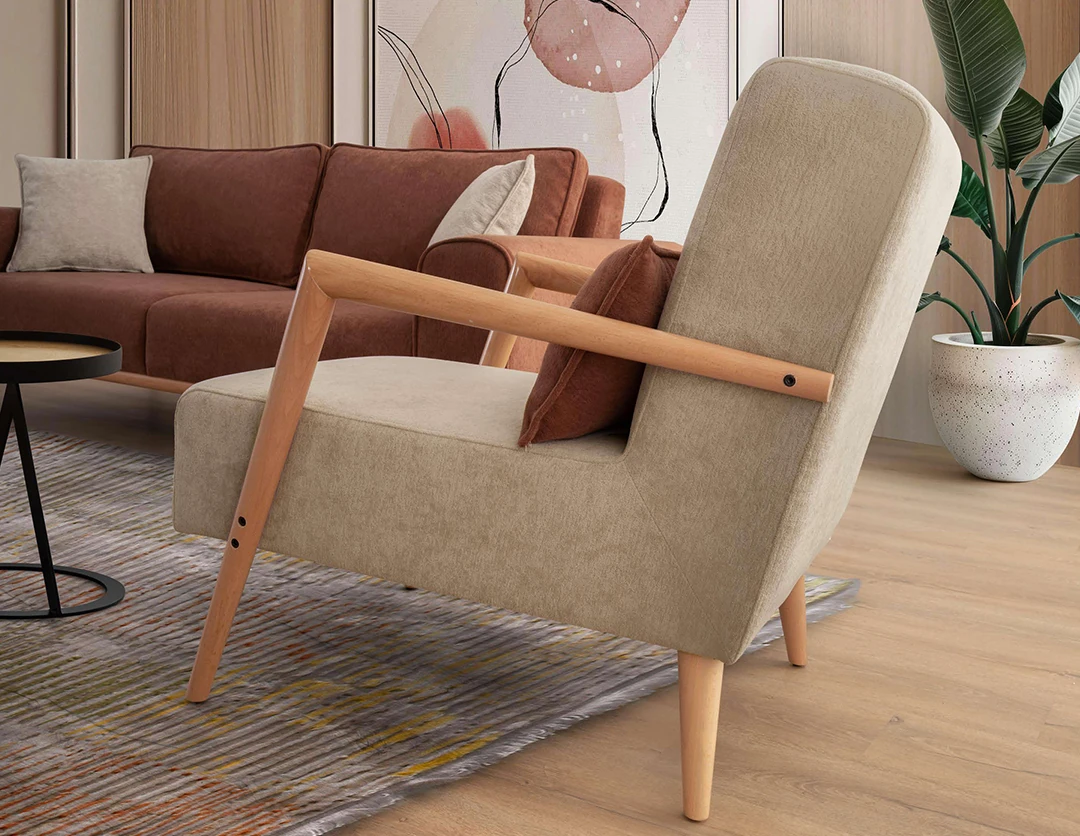 Molde Sütlü Kahve Koltuk Takımı