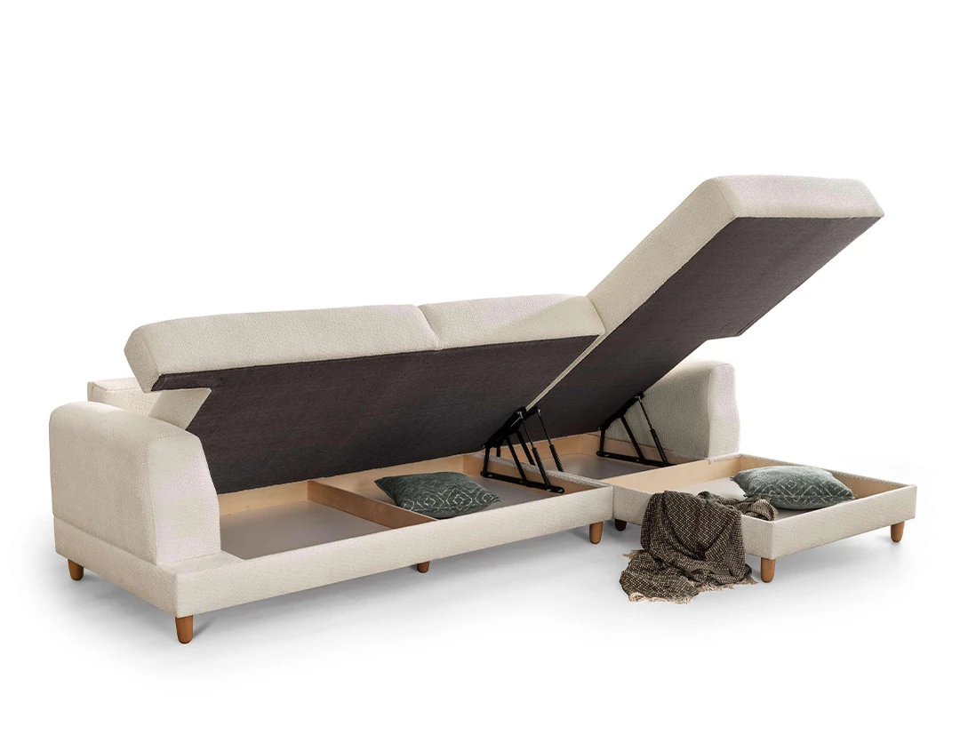 Lumin Sandıklı Köşe Koltuk