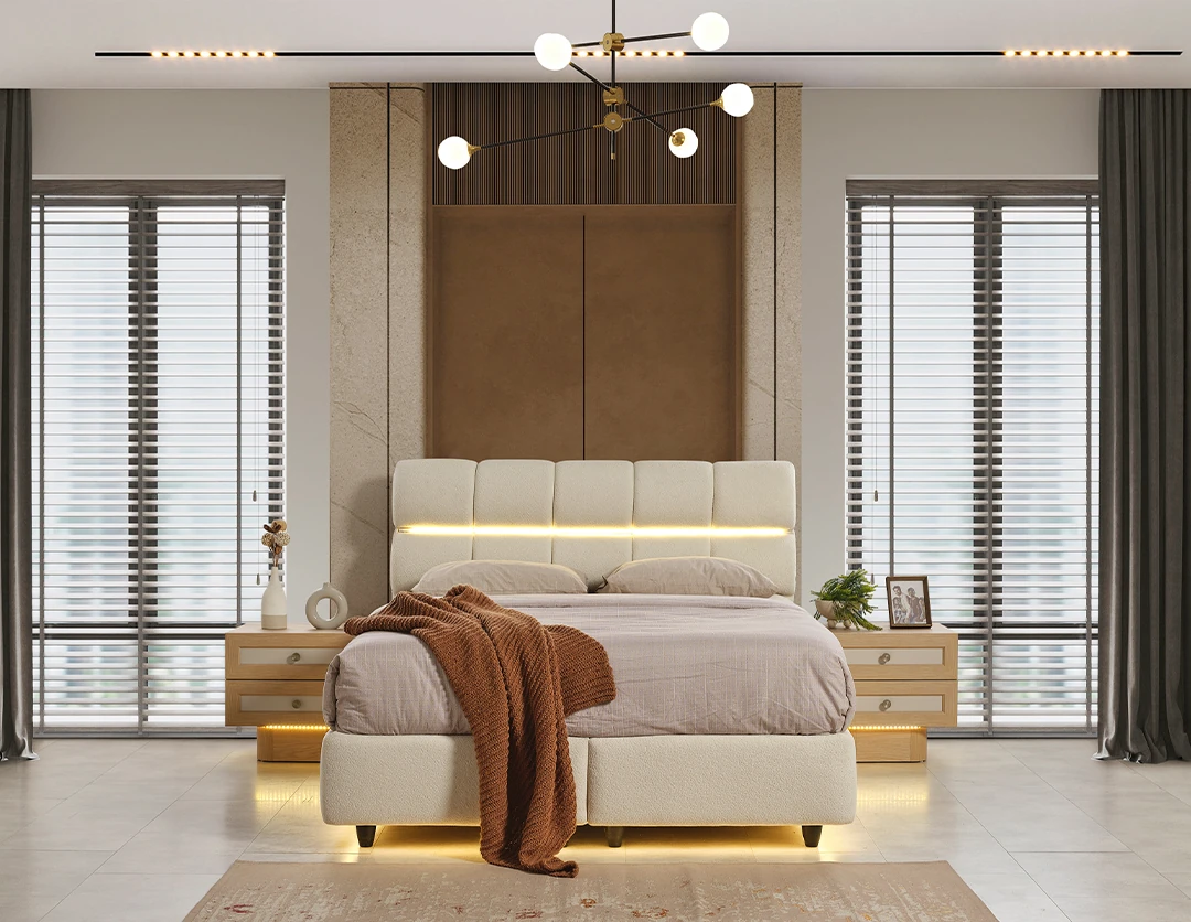 Liva Meşe Yatak Odası