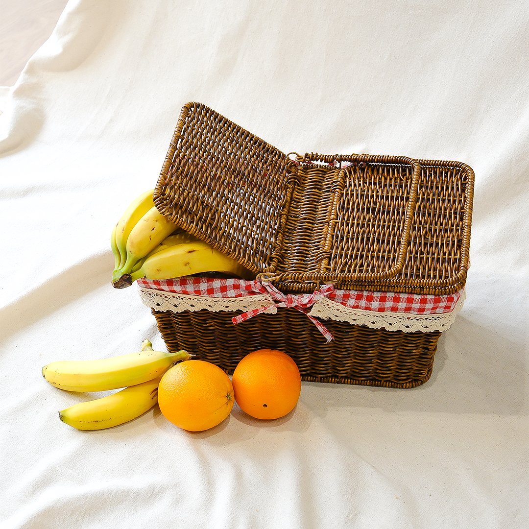 Moa Rattan İç Korumalı Piknik Sepeti