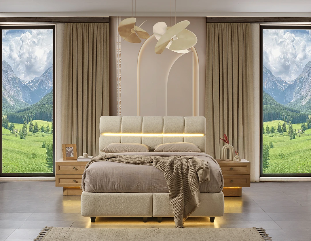 Liva Meşe Yatak Odası