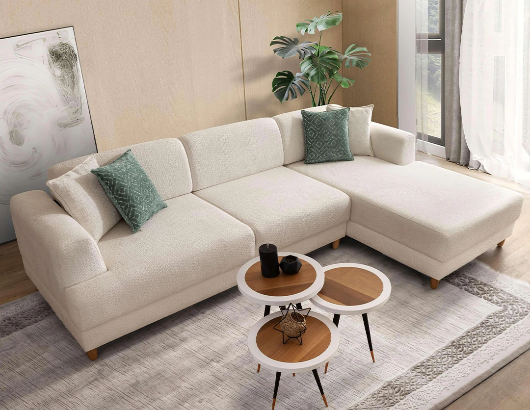 Lumin Sandıklı Köşe Koltuk