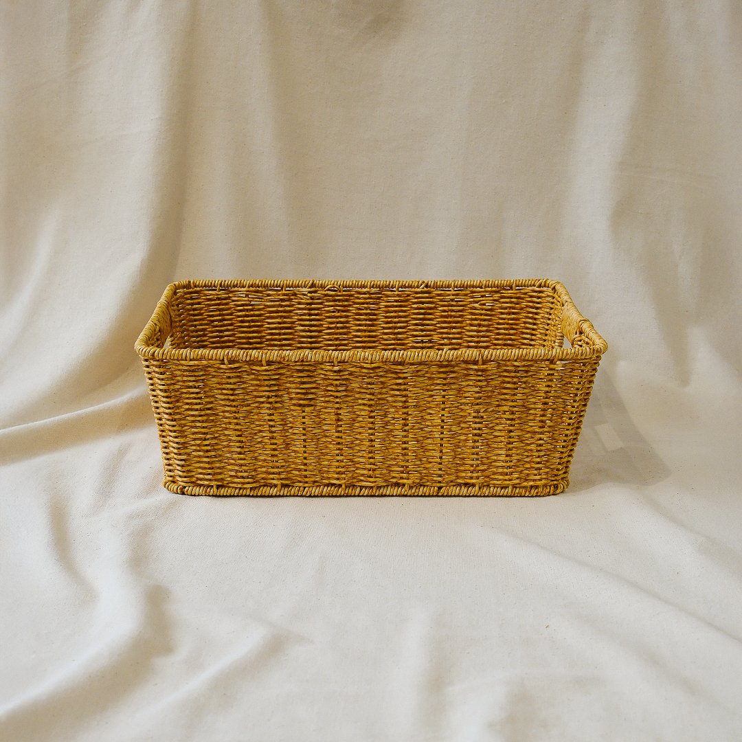Moa Rattan Dikdörtgen Sepet/Düzenleyici/Organizer