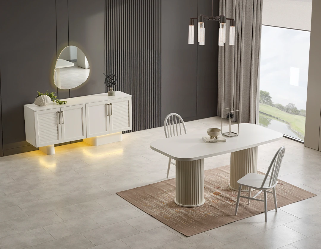 Liva Krem Yemek Odası