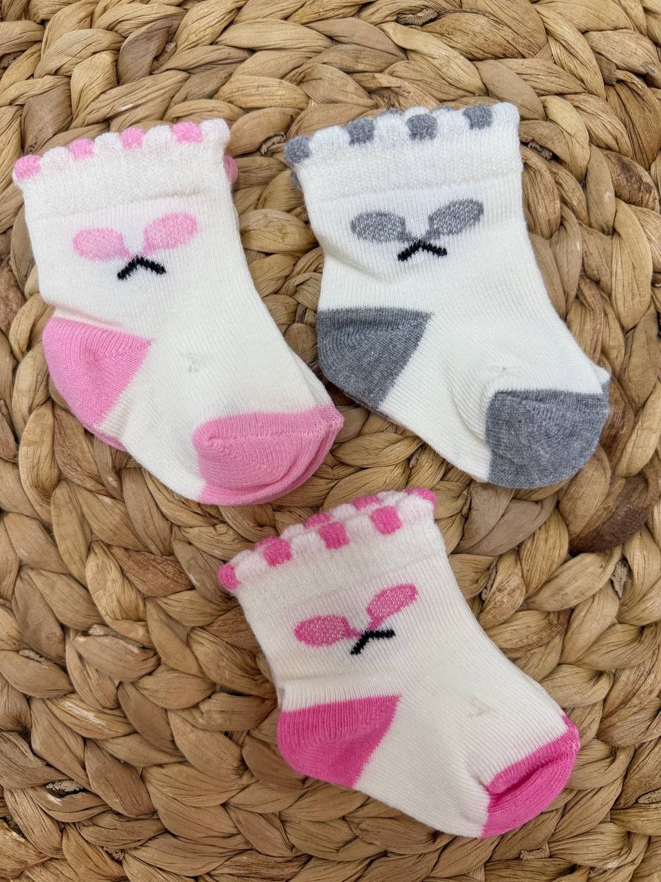 0-6 Ay Bebek 3'lü Çorap-NEW - SOMON