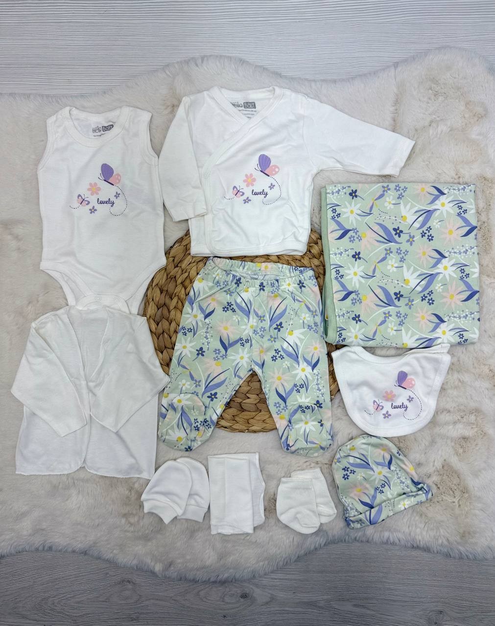 Hello Baby 10 Parça Hastane Çıkışı - YEŞİL