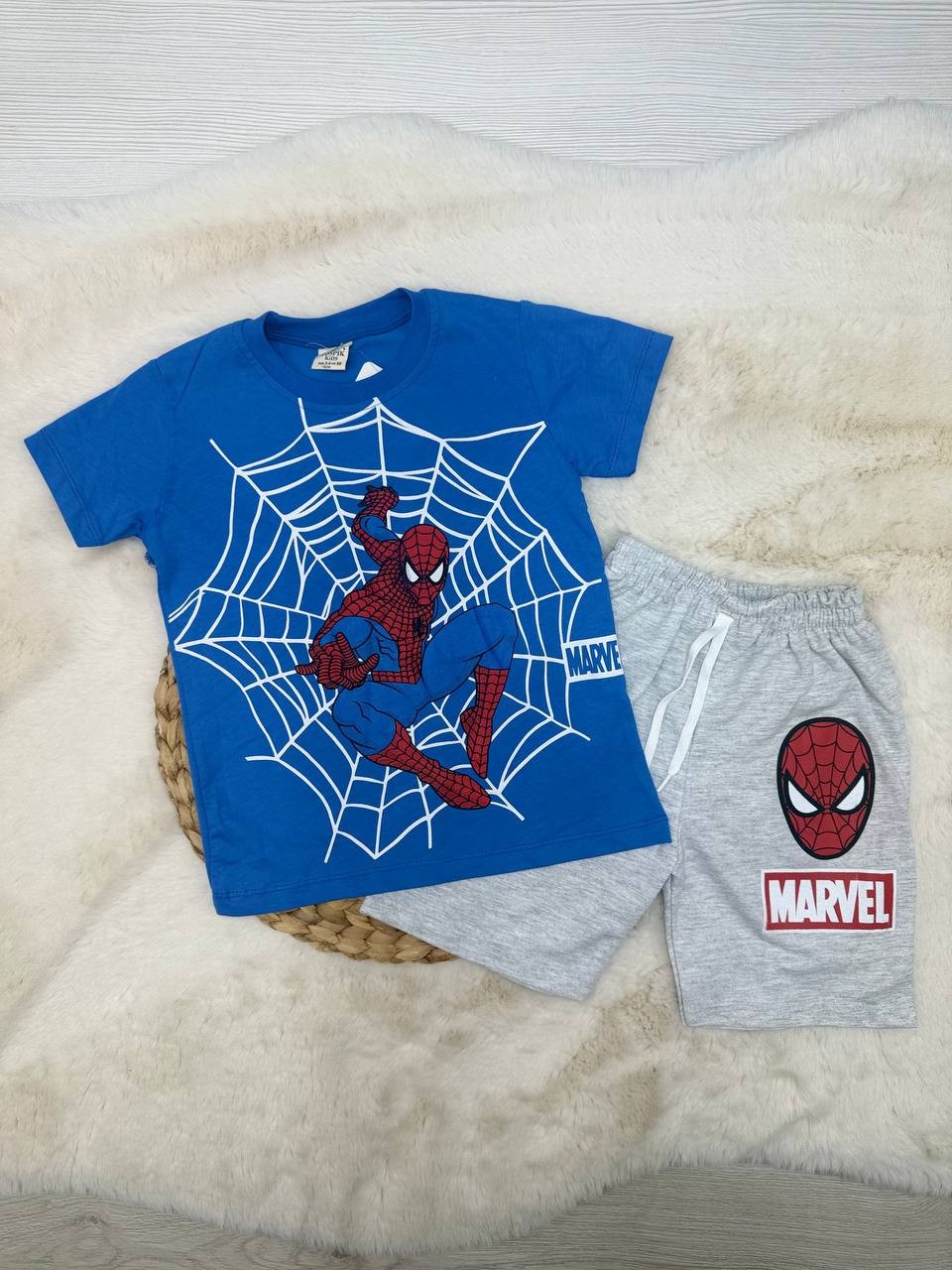 3-7 Yaş Marvel Örümcek Adam Takım - GRİ