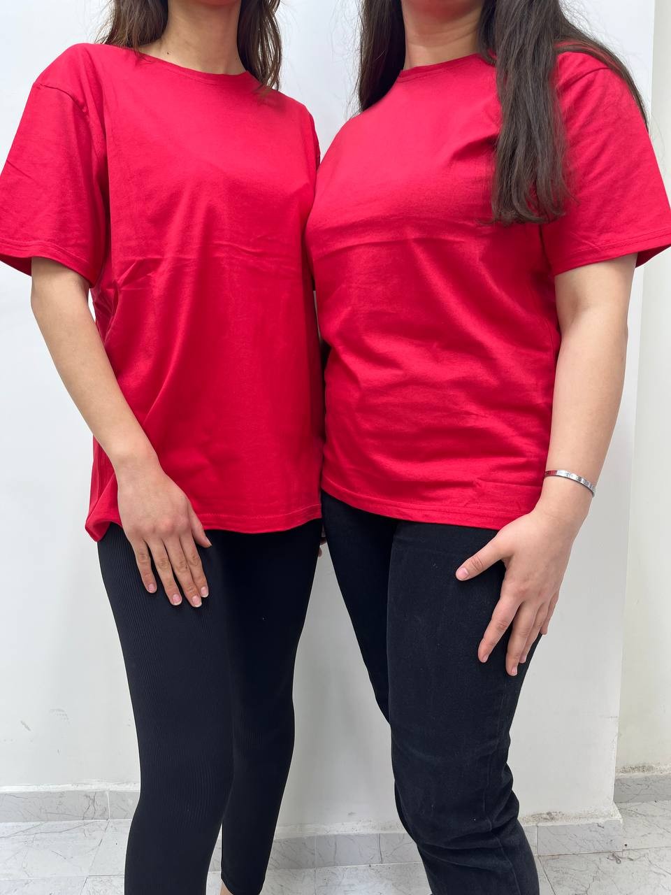 S-XXL (5 Al 4 Öde) Unisex Tşort - KIRMIZI