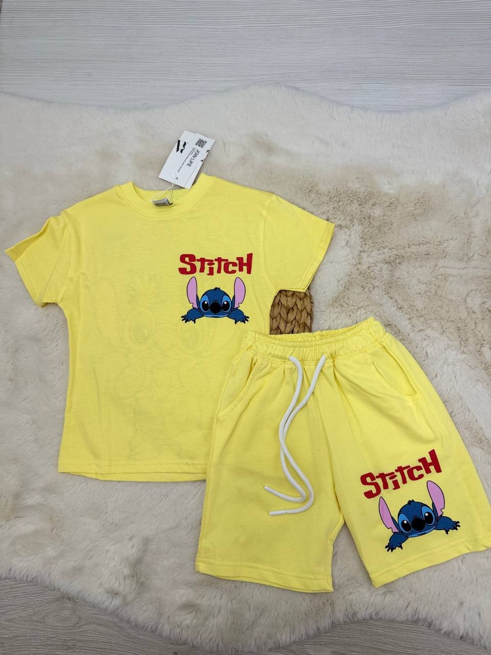 3-8 Yaş Stitch Desenli Kompak Takım