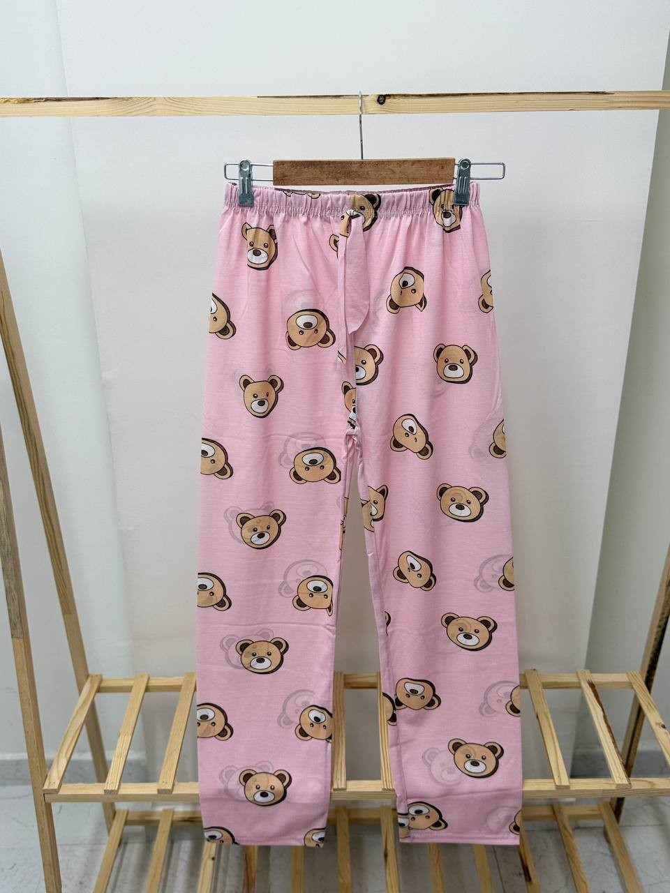 M-6XL Desenli Bayan Pijama - AÇIK PEMBE