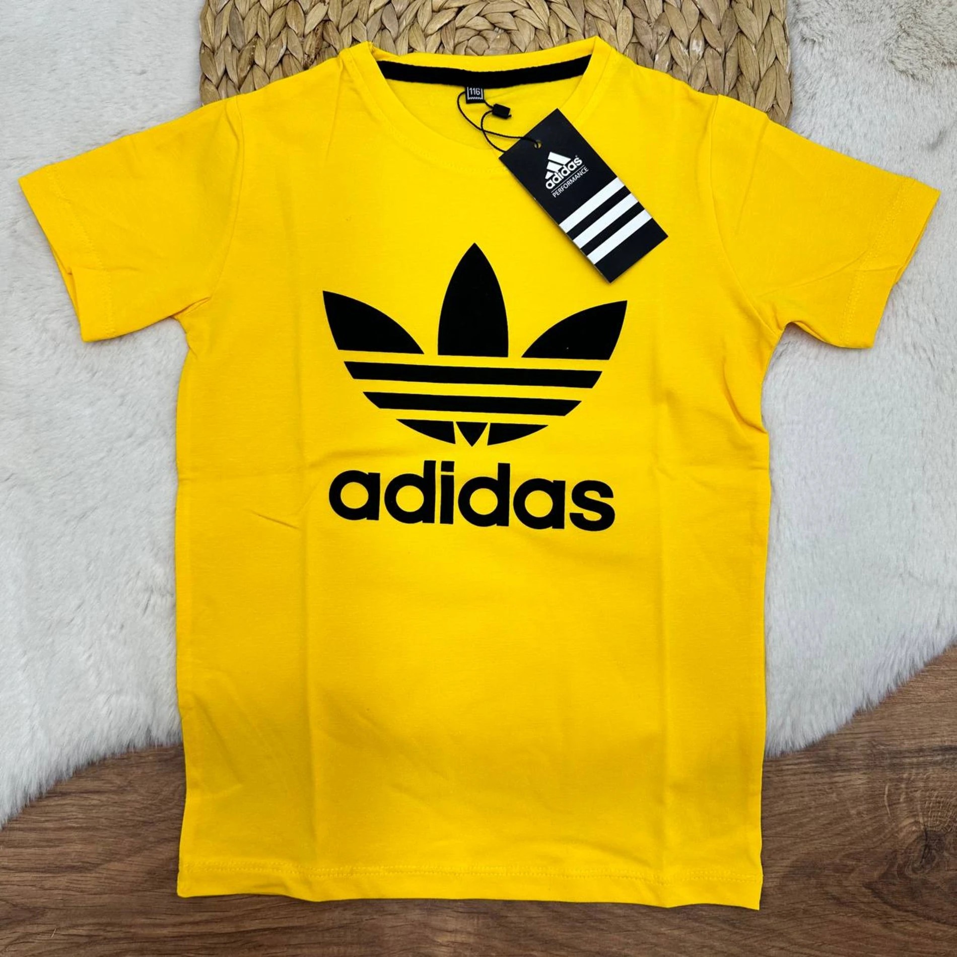 1-14 Yaş A Desenli Muadil T-shirt Sarı