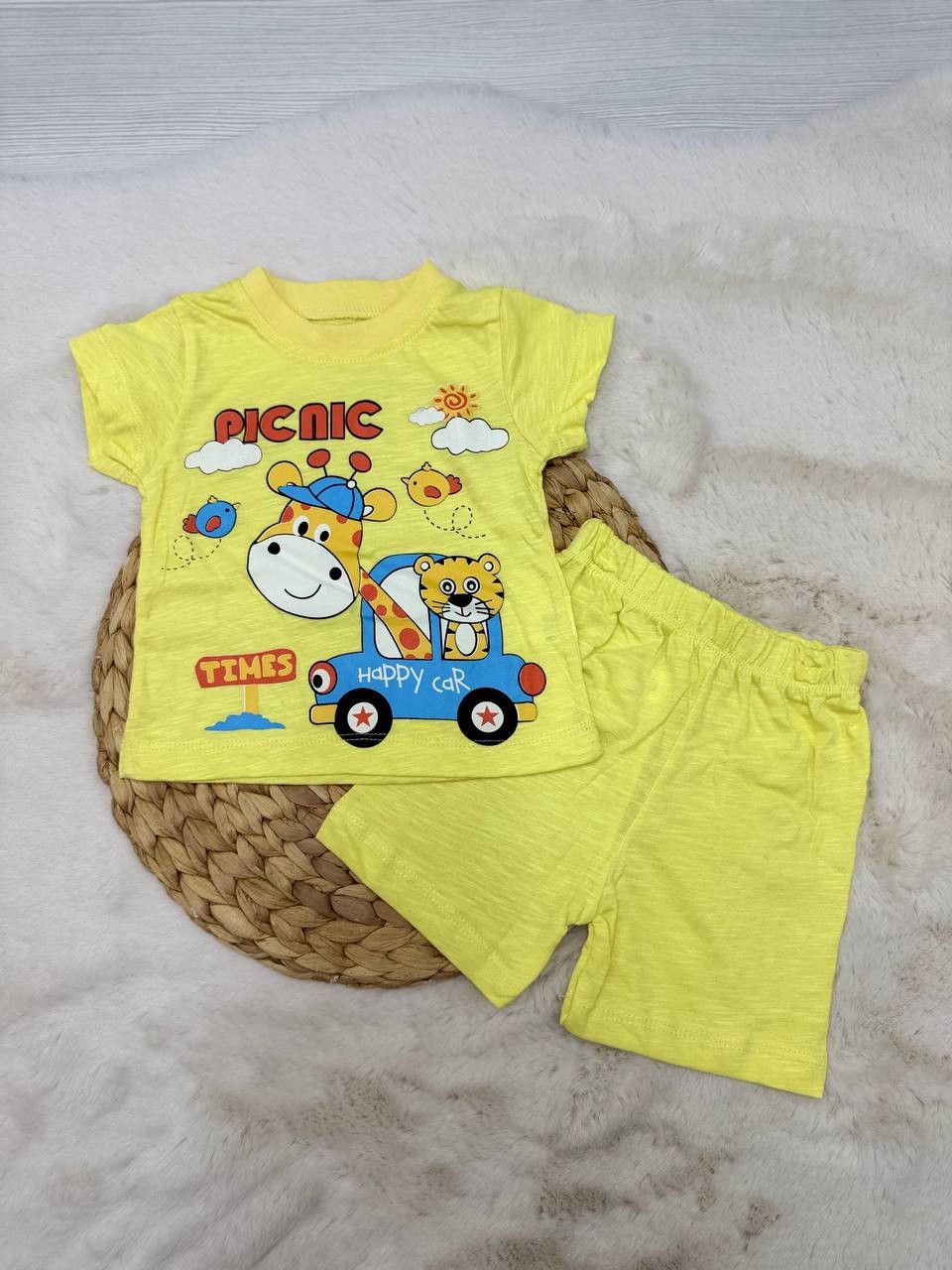 6-24 Ay Picnic Team Desenli Takım - SARI