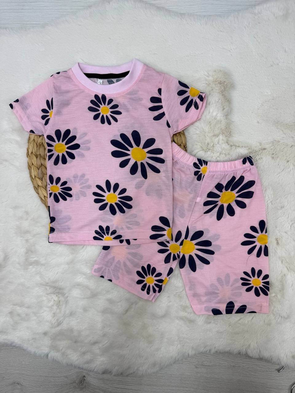 1-10 Yaş Karakter Desenli Penye Takım 2 - PEMBE
