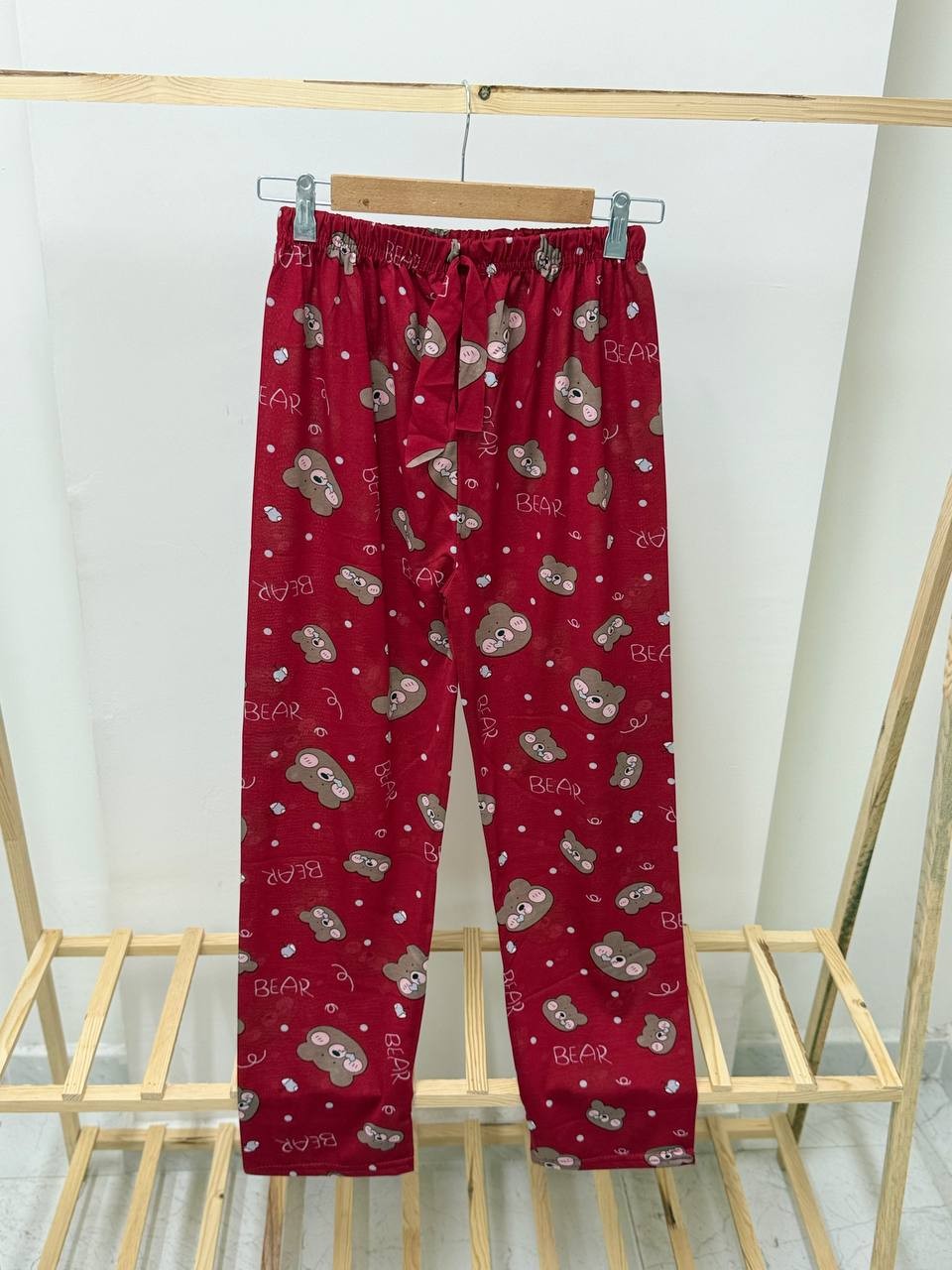 M-6XL Desenli Bayan Pijama - KAHVERENGİ