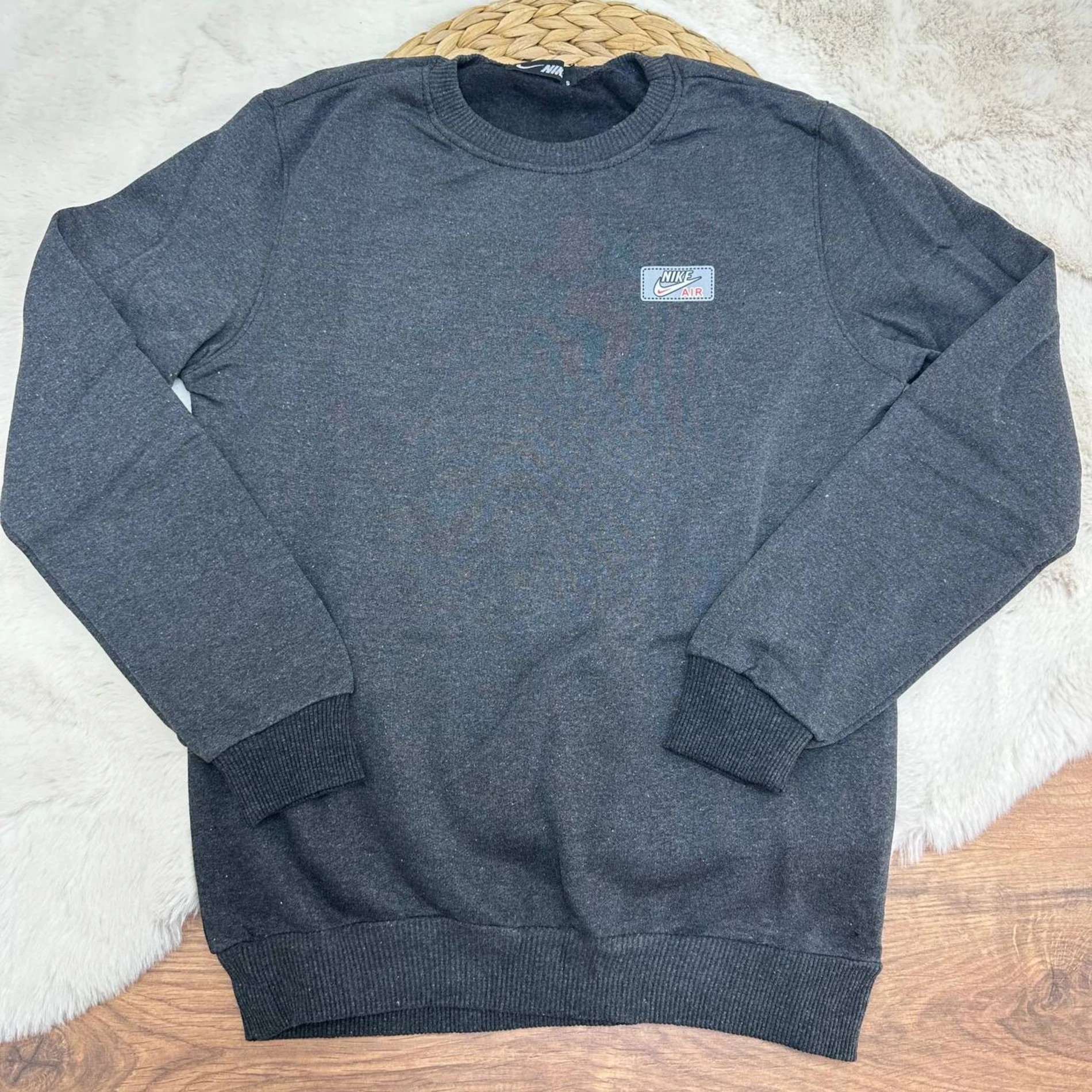 S-XXL NK 2 İp Şardonlu Sweat Füme