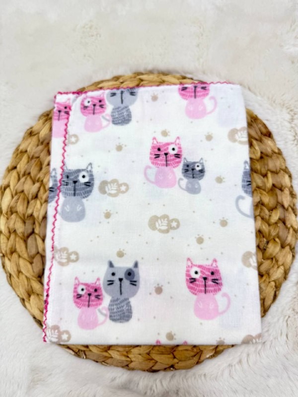 80*90 Cm Desenli Pazen Kundak Battaniye - GRİ
