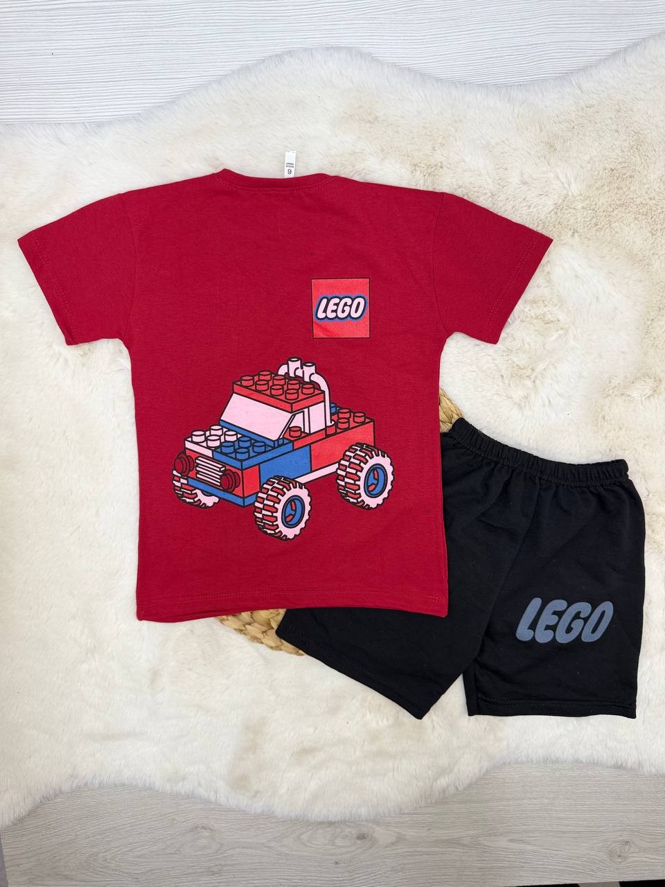 1-6 Yaş Lego Araba Baskılı Takım 