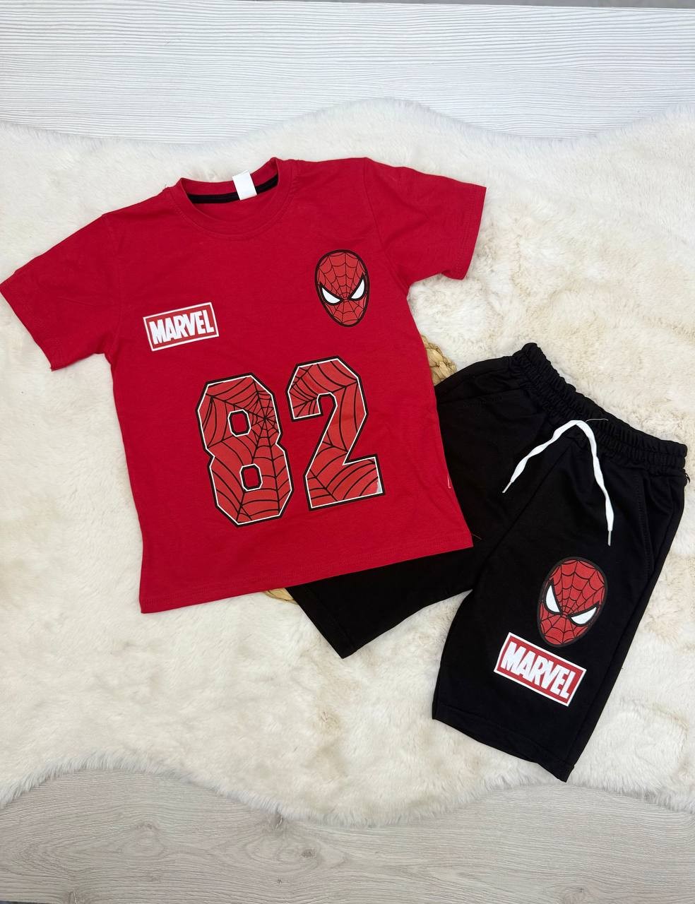 8-12 Yaş Marvel 82 Örümcek Takım - KIRMIZI