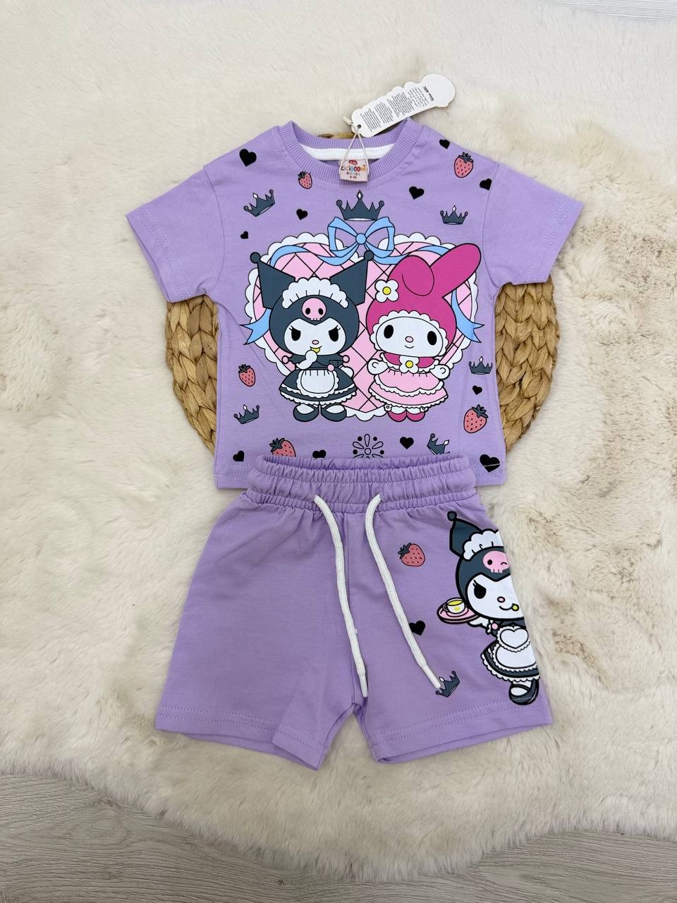 6-24 Ay Kuromi Desenli Kompak Takım - LİLA