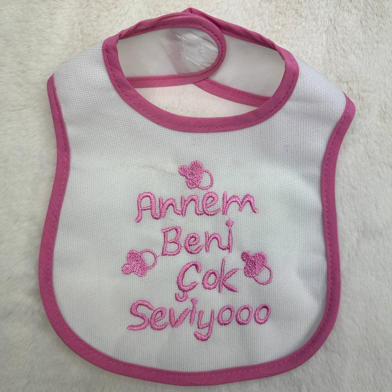 Önlük Annem Beni Çok Seviyoo Kız Bebek