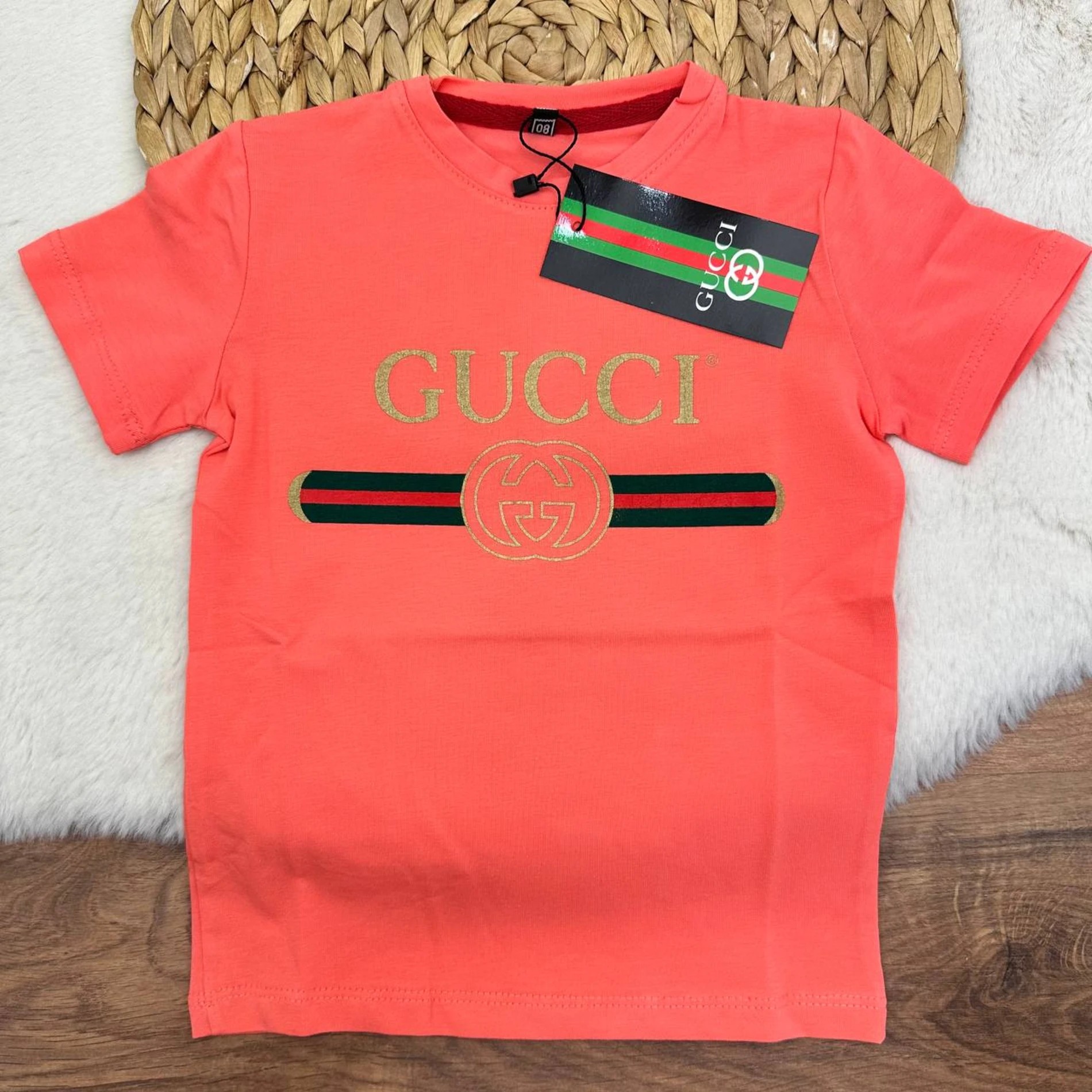 1-14 Yaş G Desenli Muadil T-shirt Nar