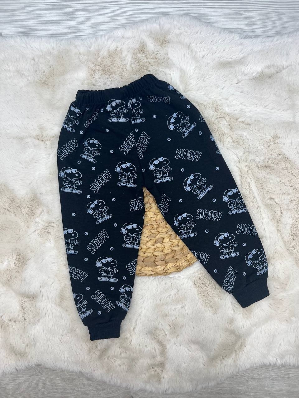 1-5 Yaş Snoopy Eşofman Altı - SİYAH