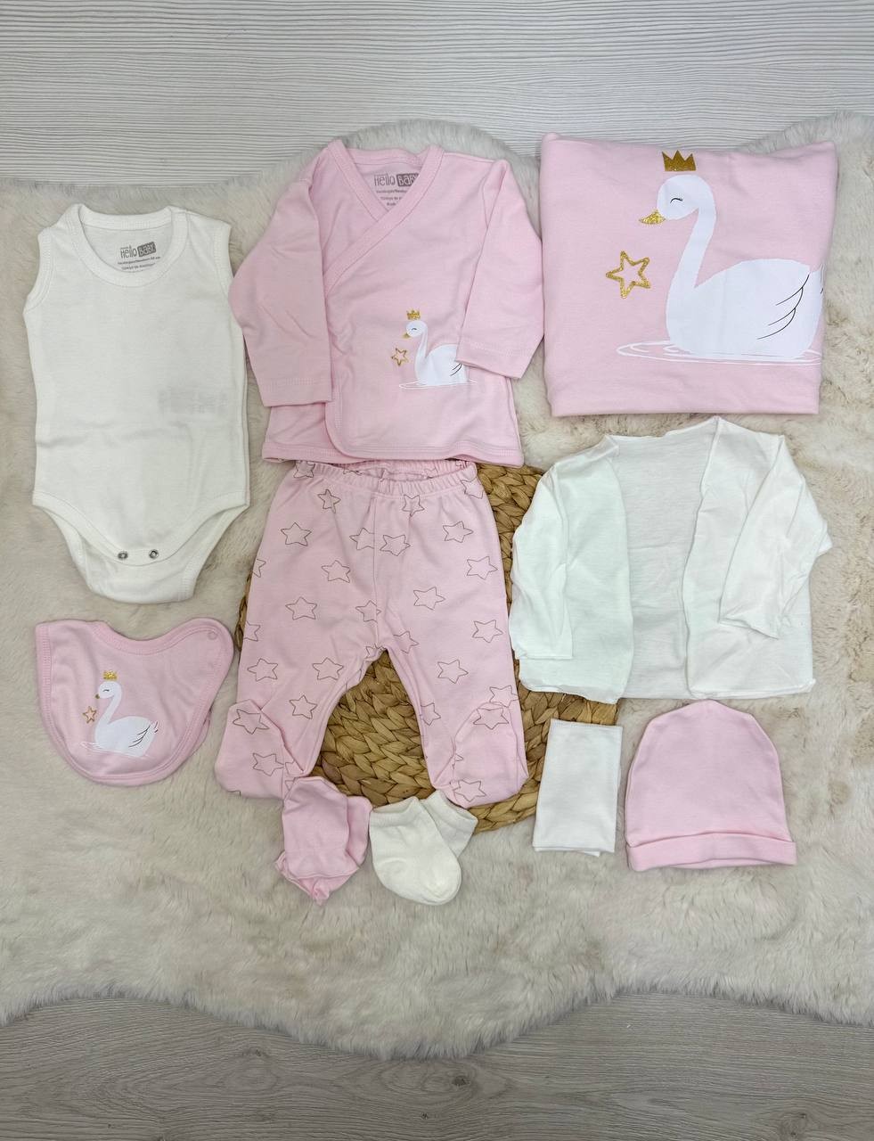 Hello Baby 10 Parça Hastane Çıkışı - PEMBE