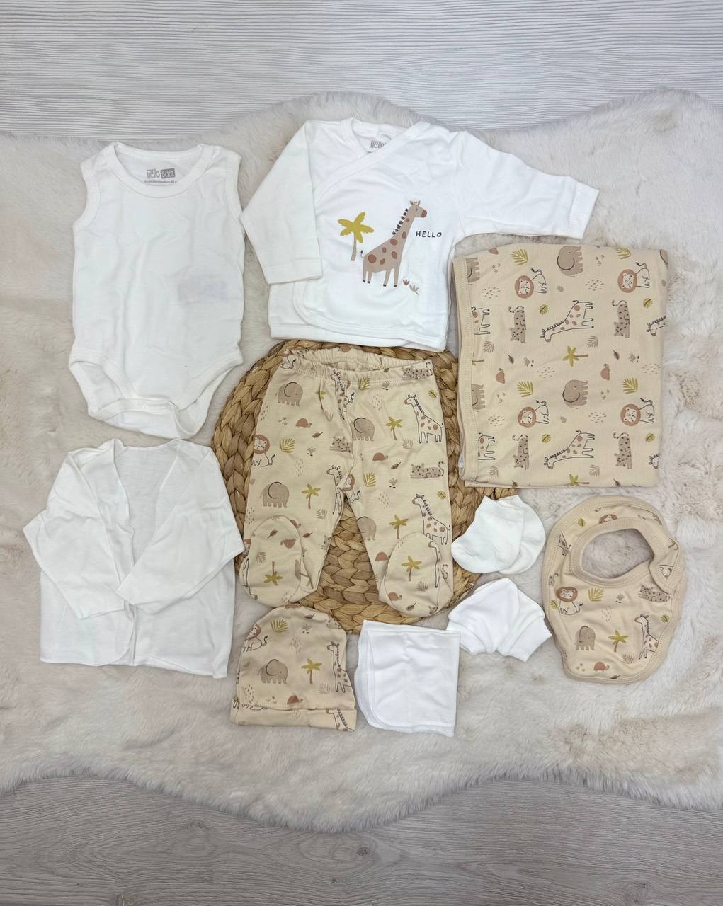 Hello Baby 10 Parça Hastane Çıkışı - KAHVERENGİ