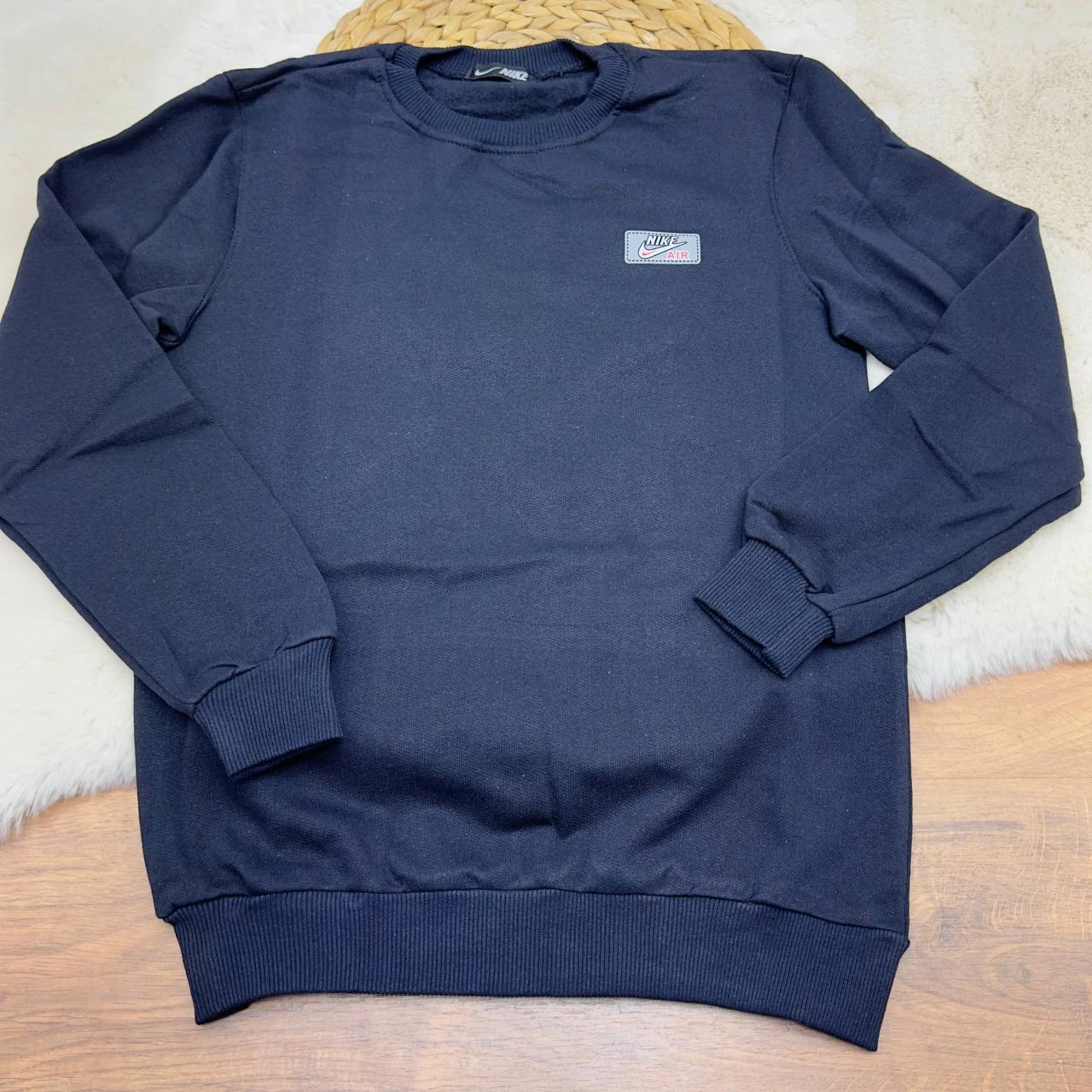 S-XXL NK 2 İp Şardonlu Sweat Lacivert