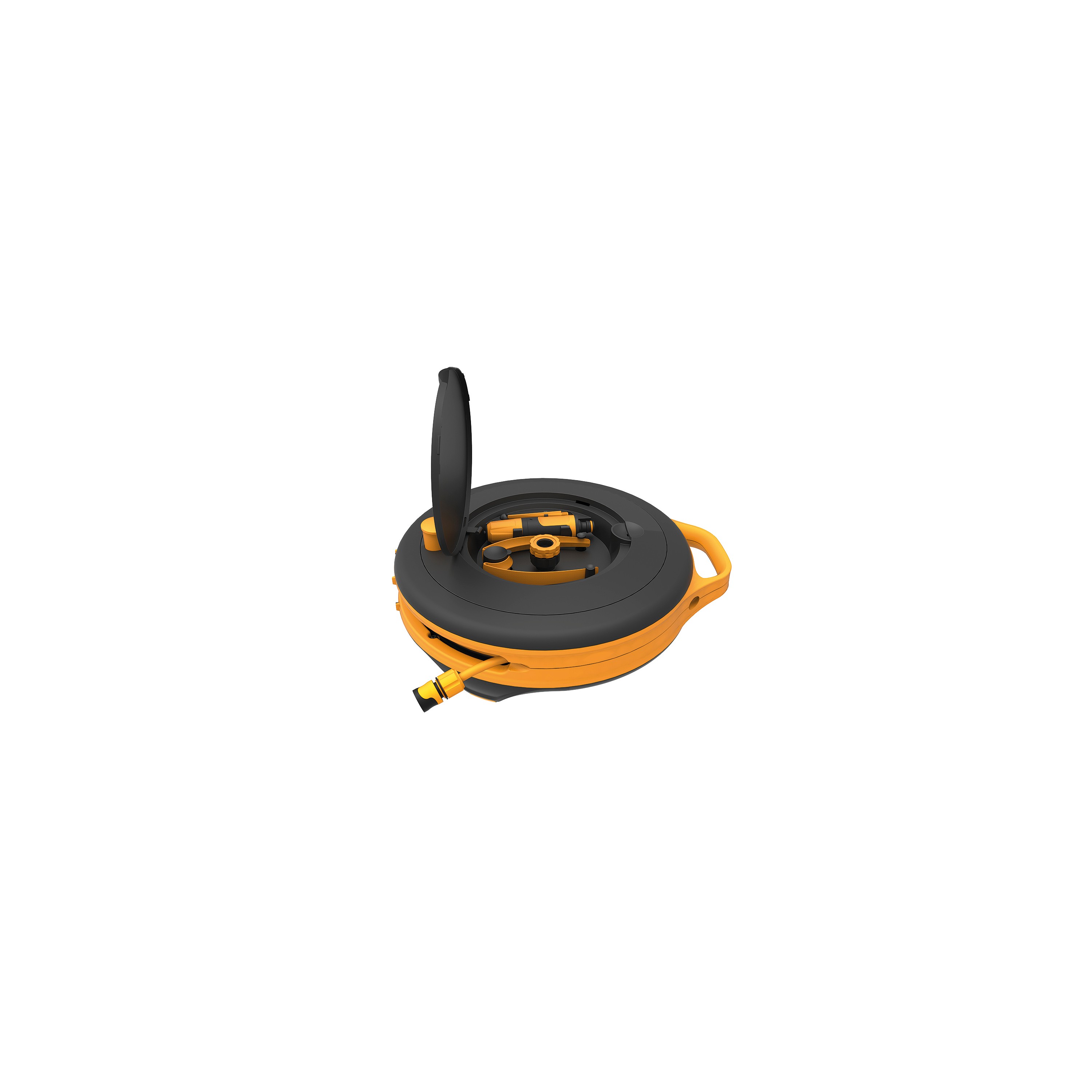 FİSKARS Hortum Makara Seti S 3/8”(9mm) 15m, Siyah
