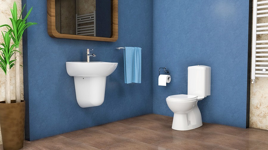 Turavit Çocuk Mini Lavabo ve Yarım Ayak