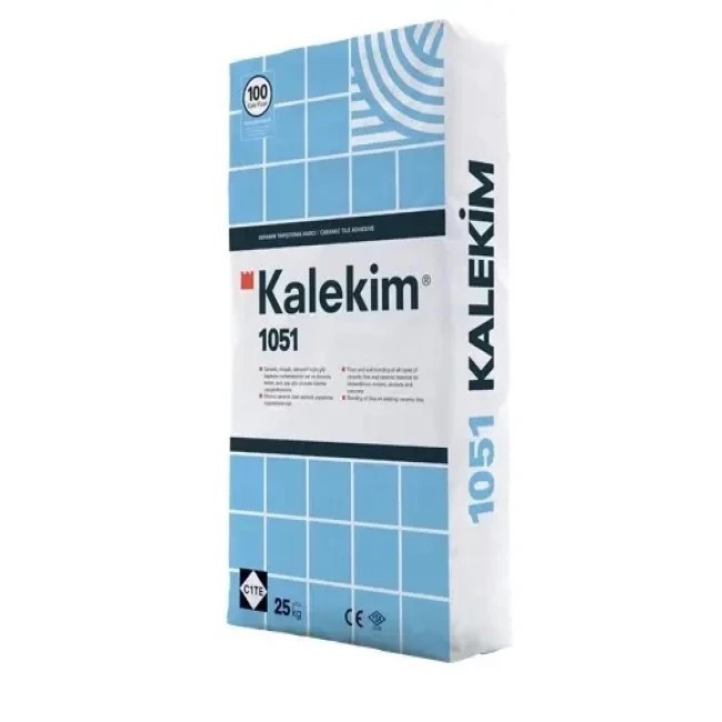 Kalekim 1051 Gri Seramik Yapıştırma Harcı (C1TE) - 25 KG