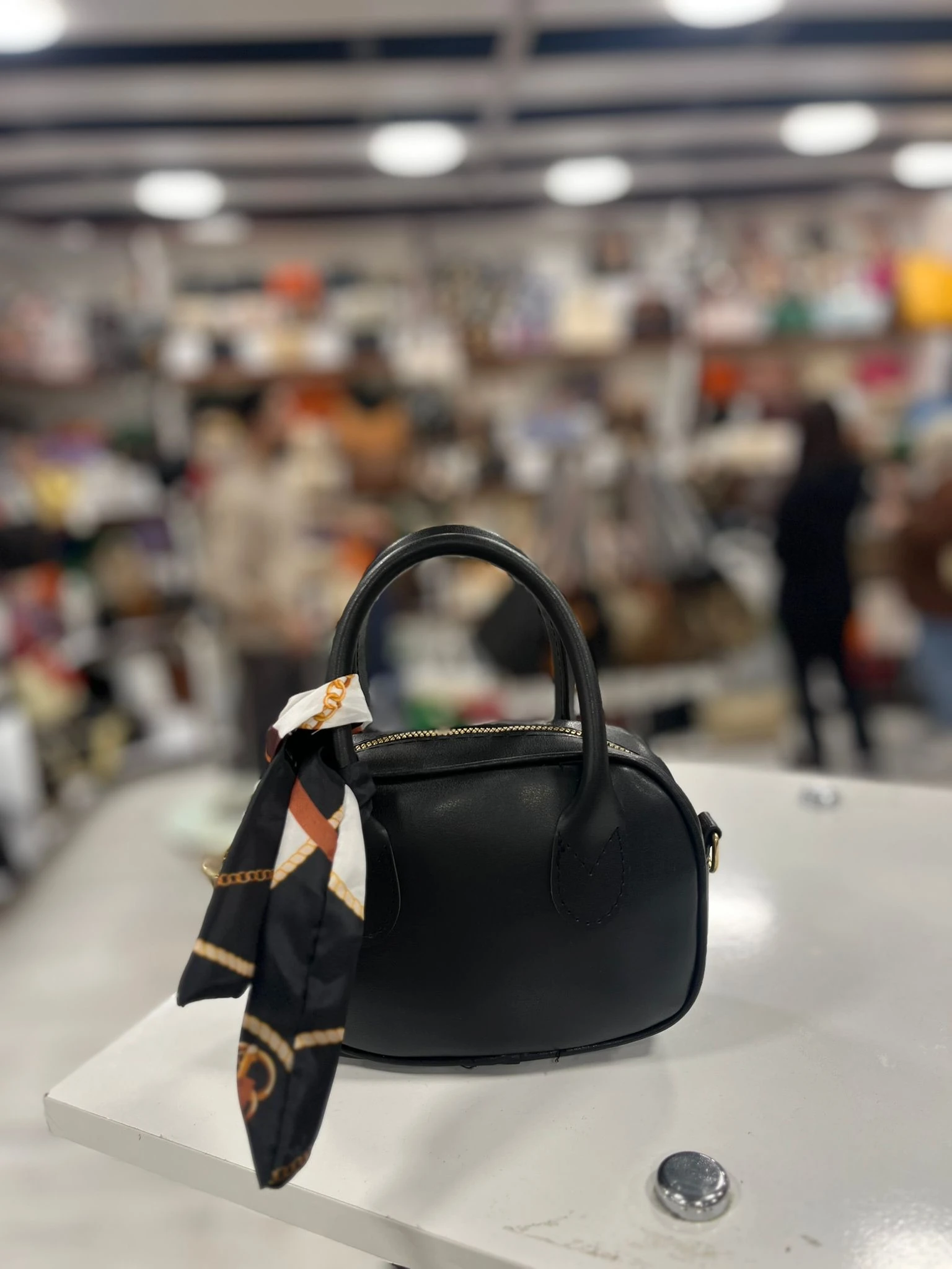  Fularlı Kulplu El ve Çapraz Çanta 