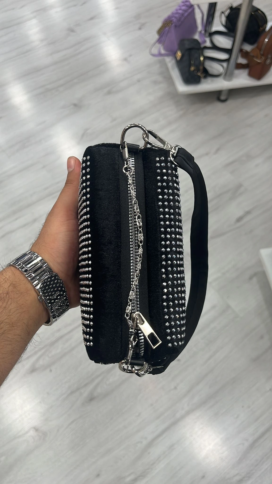 Taşlı Küçük Çanta