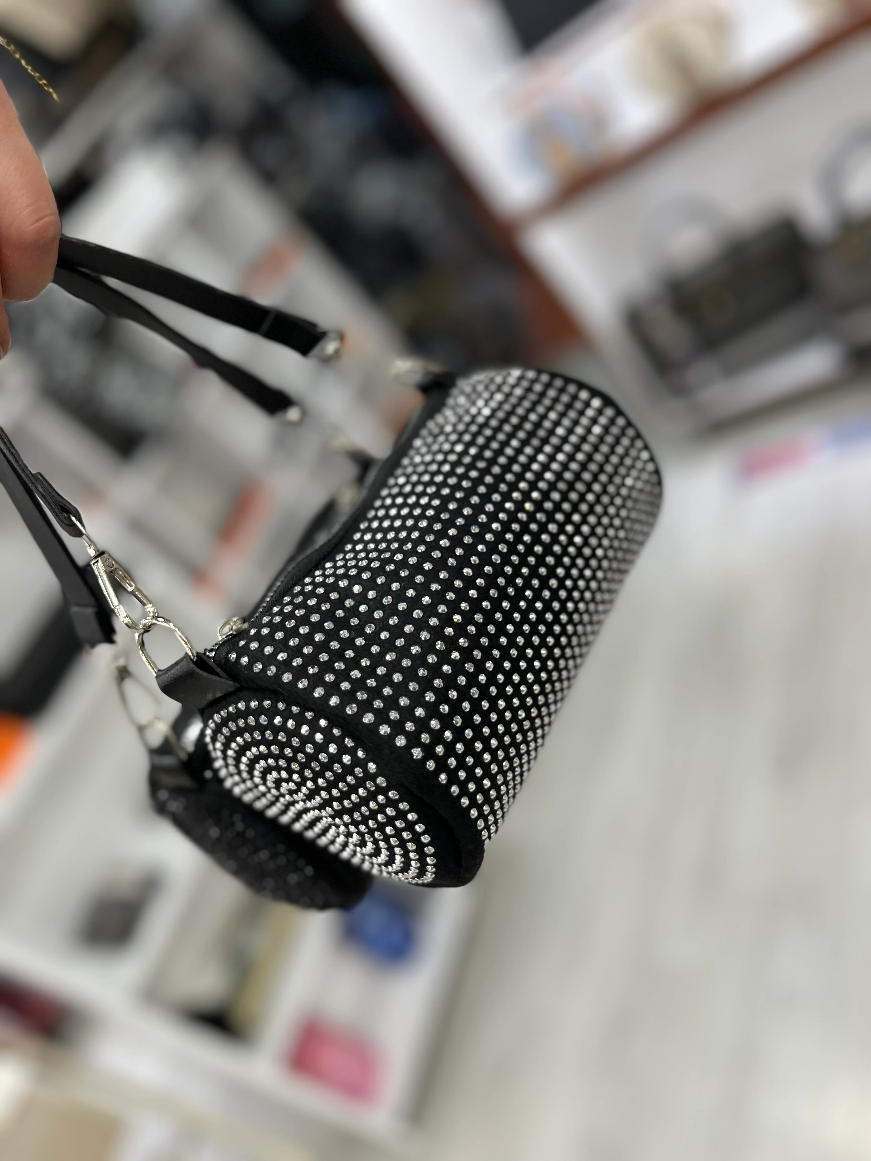 Taşlı Silindir Çanta