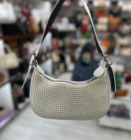 Taşlı Baget Omuz Çantası