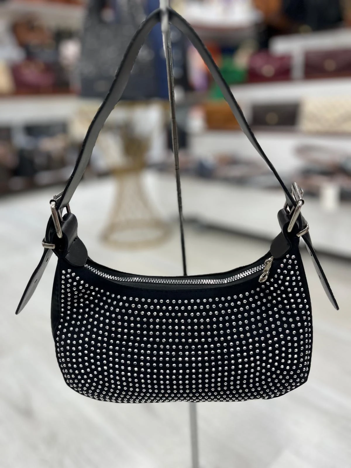 Taşlı Baget Kol Çantası