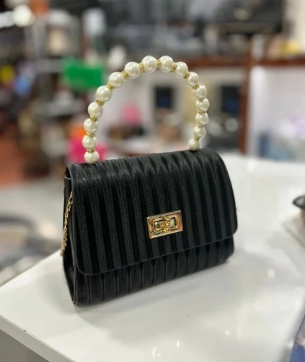 İncili Yansıma Desen Çanta