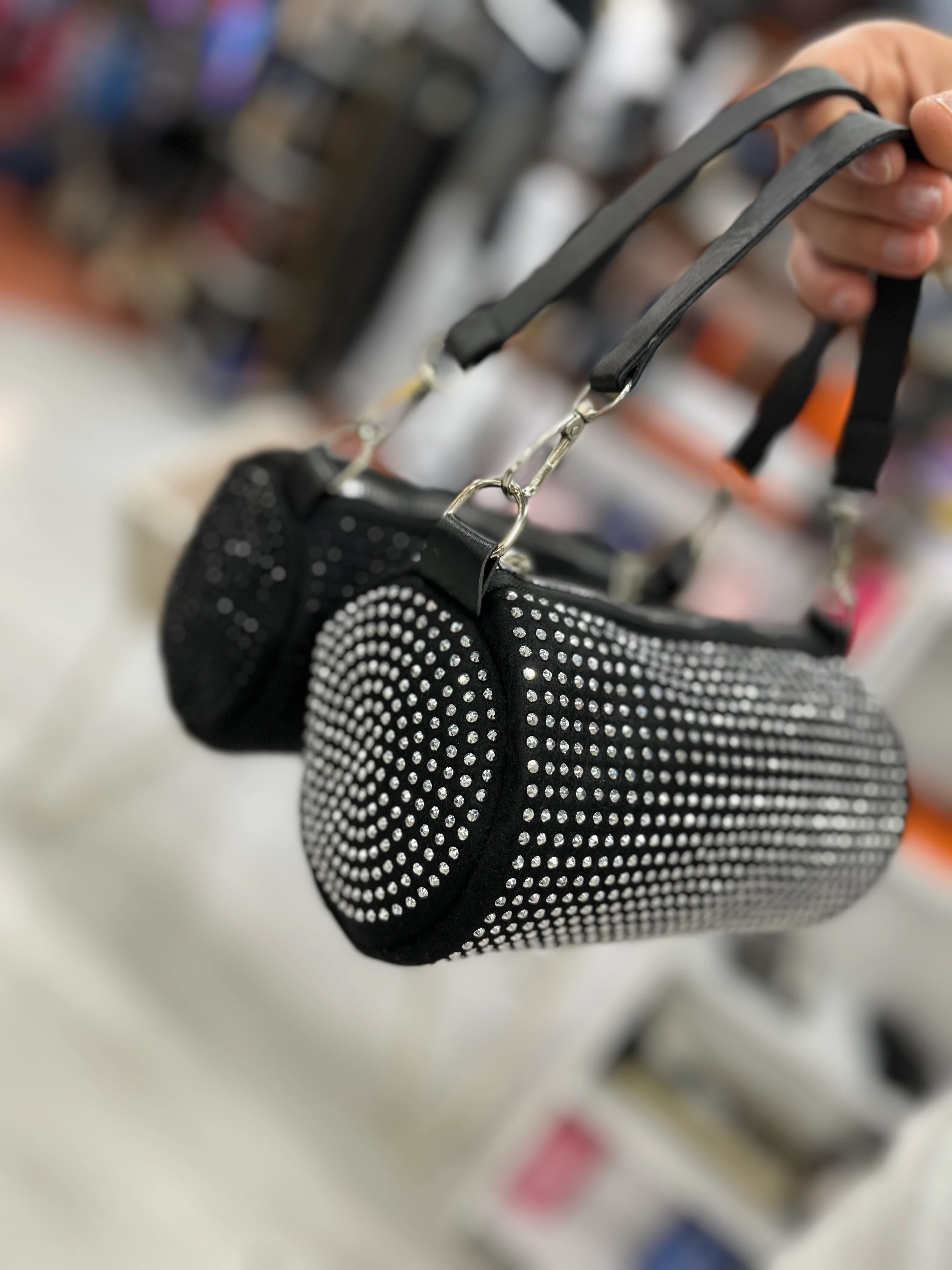 Taşlı Silindir Çanta