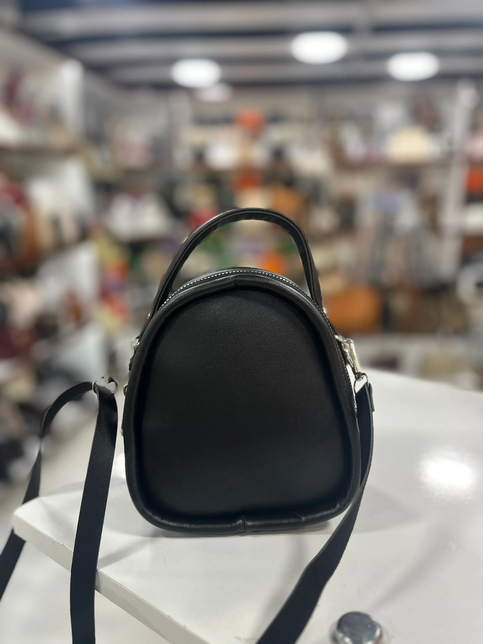 Oval Taşlı Şık El ve Çapraz Çanta